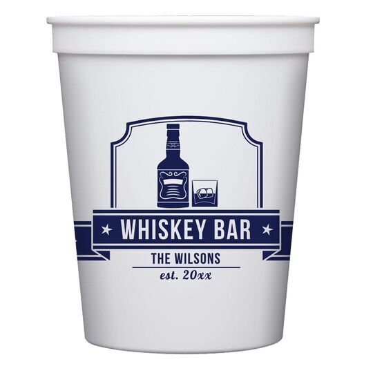 Whiskey Bar Stadium Cups